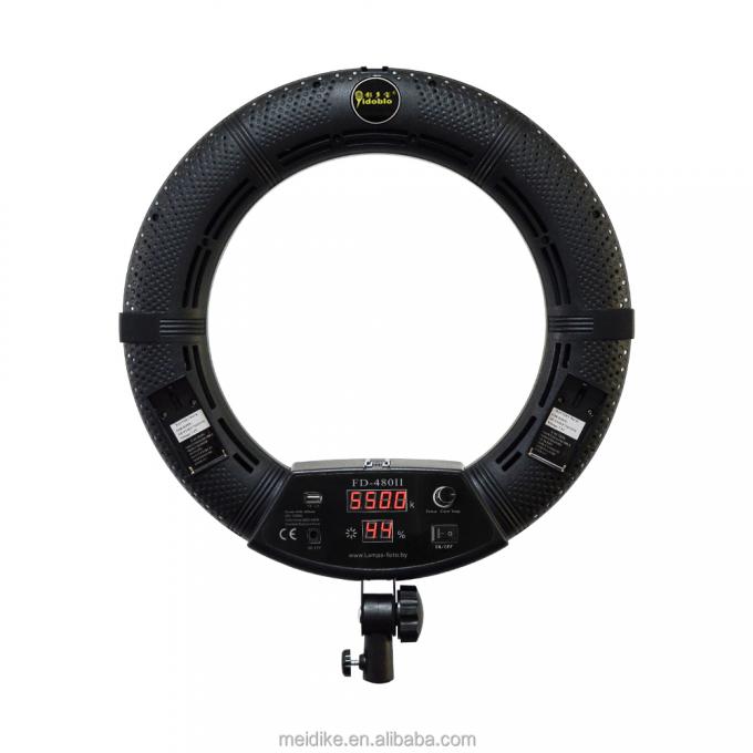 Canlı halka lambası 18 inç makyaj led dairesi halka ışığı tripod stand uzaktan kumanda FE-480II kiti ile 1